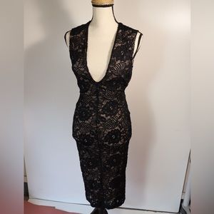 WINDSOR Monstera BodyCon Formal Cocktail Dress